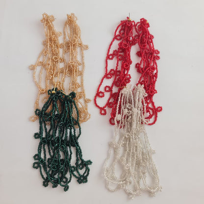 BEAD EARRINGS: FOUR BEADED SISTERS